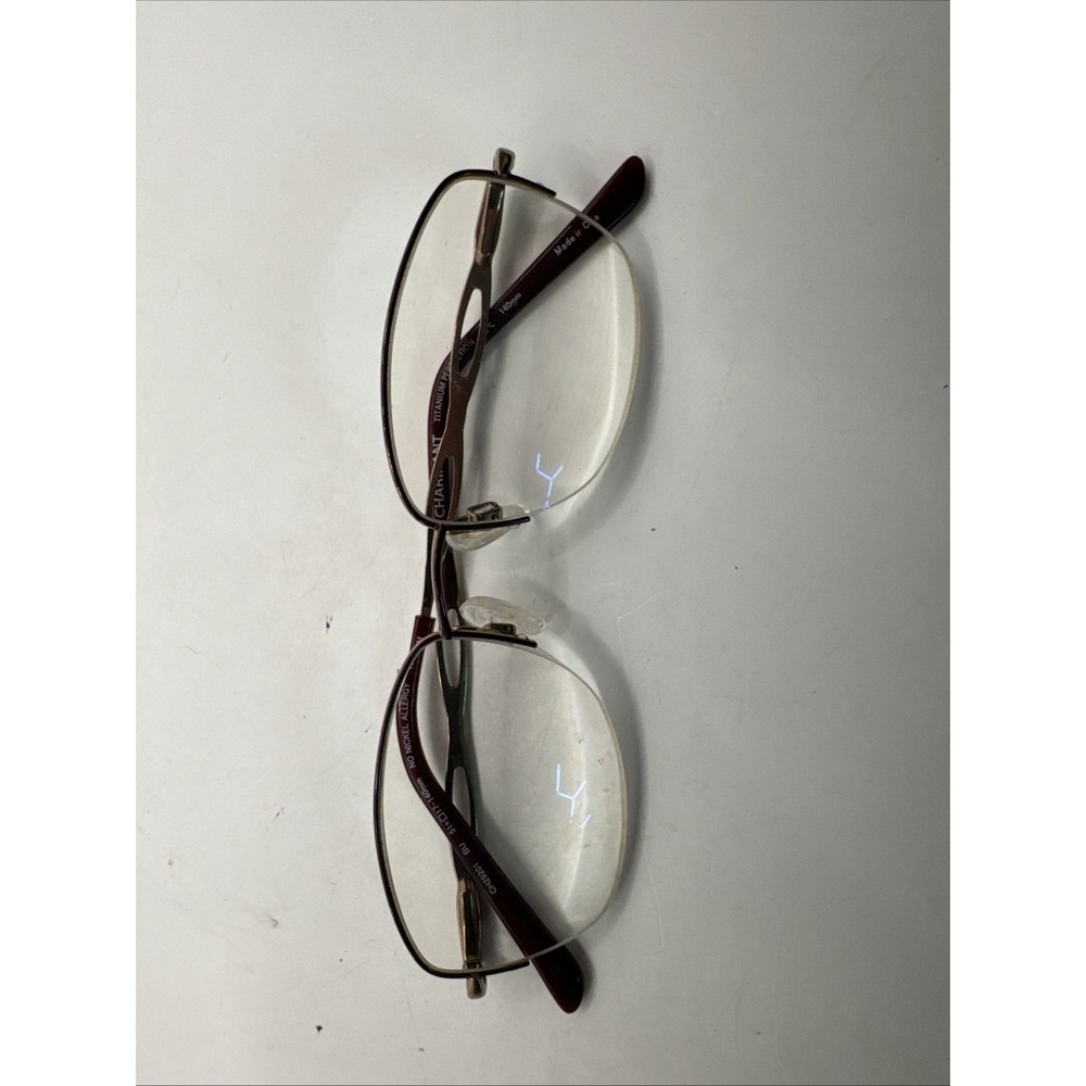 CHARMANT CH‎ 29201 BU BURGUNDY AUTHENTIC EYEGLASSES 51-17